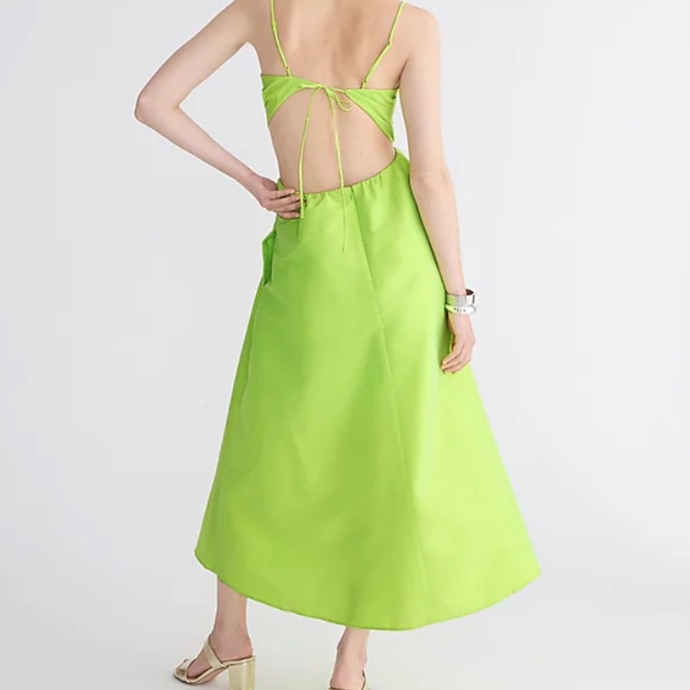 NWT J. Crew Limited-Edition Side Cutout Midi Dress.  Size 00 - Picture 4 of 7